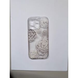 iPhone 14 pro case | purple flower white flower